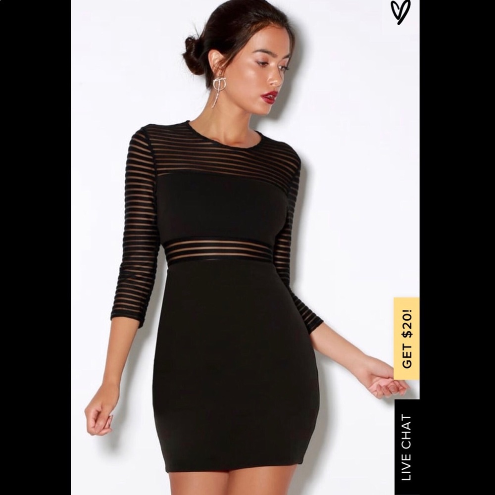 NWT Perfect Mesh Bodycon Dress size Medium